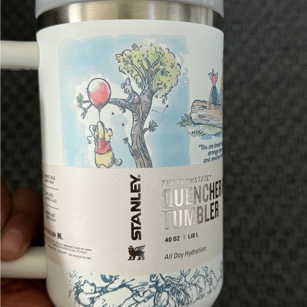 Stanley Quencher Tumbler with Pooh and friends 40oz